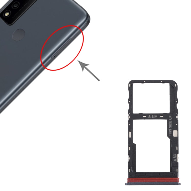 สำหรับ TCL 30 V 5G ถาดซิมการ์ดดั้งเดิม + ถาดการ์ด Micro SD, For TCL 30 V 5G