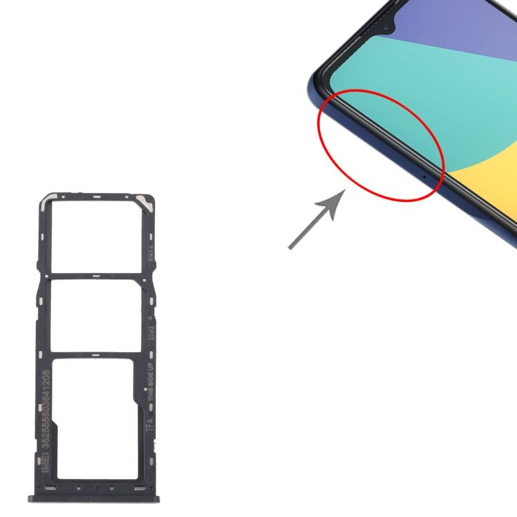 สำหรับ Alcatel 1V 2021 ถาดซิมการ์ดดั้งเดิม + ถาดซิมการ์ด + ถาดการ์ด Micro SD, For Alcatel 1V 2021