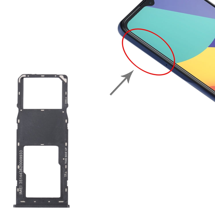 สำหรับ Alcatel 1V 2021 ถาดซิมการ์ดดั้งเดิม + ถาดการ์ด Micro SD, For Alcatel 1V 2021(single SIM)