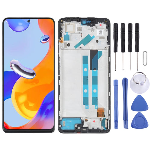 ต้นฉบับAMOLEDหน้าจอแอลซีดีสำหรับXiaomi R Edmiหมายเหตุ 11 Pro 4 กรัม/R Edmiหมายเหตุ 11E Pro 5 กรัม/Poco X4 Pro 5 กรัม/R Edmiหมายเหตุ 11 Pro + 5 กรัมอินเดียDigitizerสมัชชาเต็มที่มีกรอบ                                                                      ...