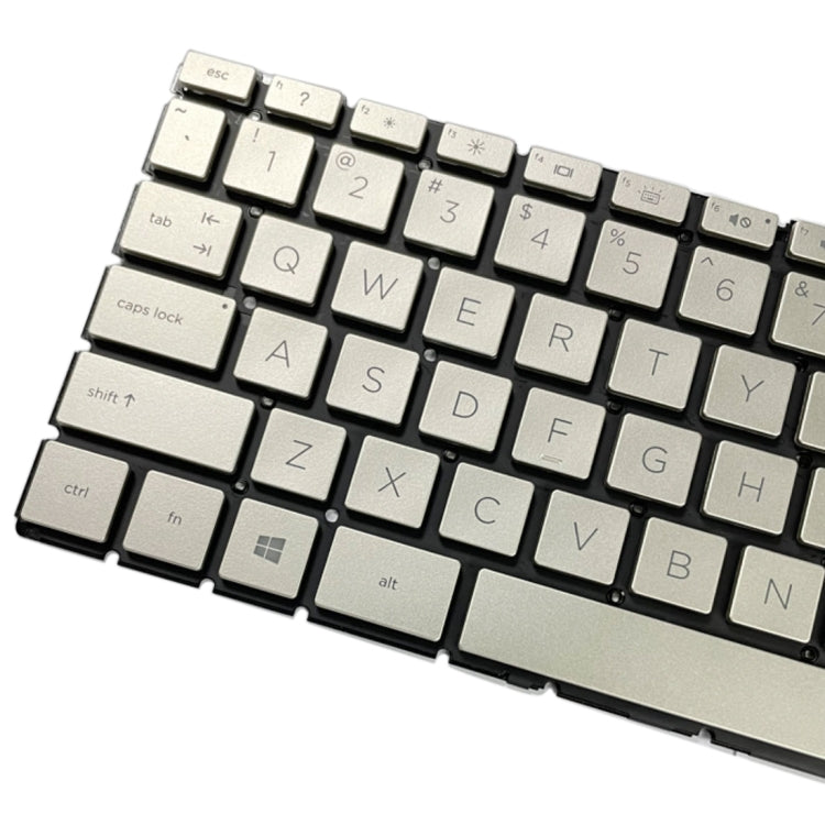 US Version คีย์บอร์ดพร้อมไฟพื้นหลังสำหรับ HP Pavilion x360 14-CE 14-DH 14-cd 14m-cd 14t-cd 14-CE000 L47854-171, For HP Pavilion x360 (Gold), For HP Pavilion x360  (Silver)