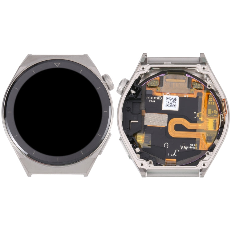 Original Sapphire วัสดุหน้าจอ LCD สำหรับ Huawei Watch GT 3 Pro 46 มม.Digitizer Full Assembly พร้อมกรอบ, For Huawei Watch GT 3 Pro 46mm(Silver)