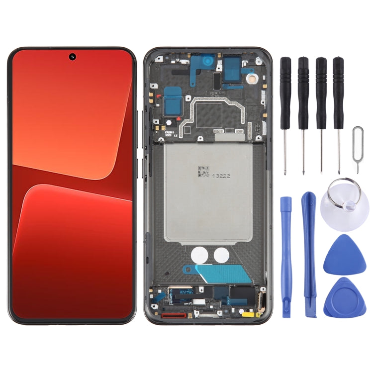 AMOLED หน้าจอ LCD ต้นฉบับสำหรับ Xiaomi 13 Digitizer Full ASSEMBLY พร้อมกรอบ, For Xiaomi 13 (Original)