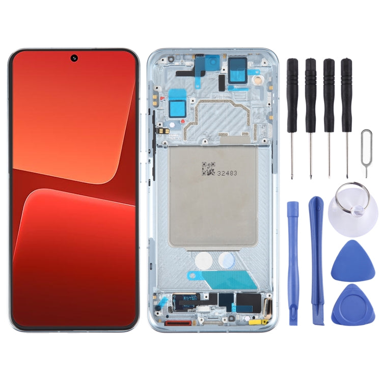 AMOLED หน้าจอ LCD ต้นฉบับสำหรับ Xiaomi 13 Digitizer Full ASSEMBLY พร้อมกรอบ, For Xiaomi 13 (Original)