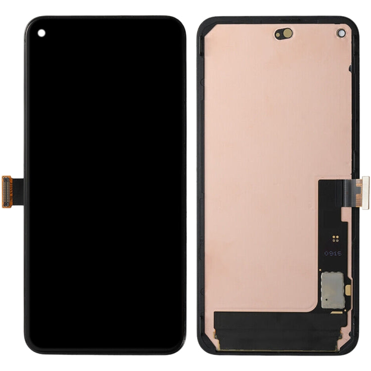 หน้าจอ OLED LCD สำหรับ Google Pixel 5 5G Digitizer Full ASSEMBLY พร้อมกรอบ, For Google Pixel 5 5G(OLED)