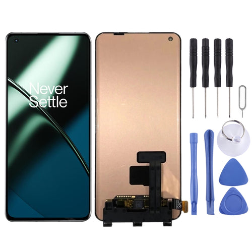 หน้าจอ LCD AMOLED ของไหลสำหรับ OnePlus 11 PBH110 LTPO3 พร้อมชุดประกอบ Digitizer เต็ม, For OnePlus 11