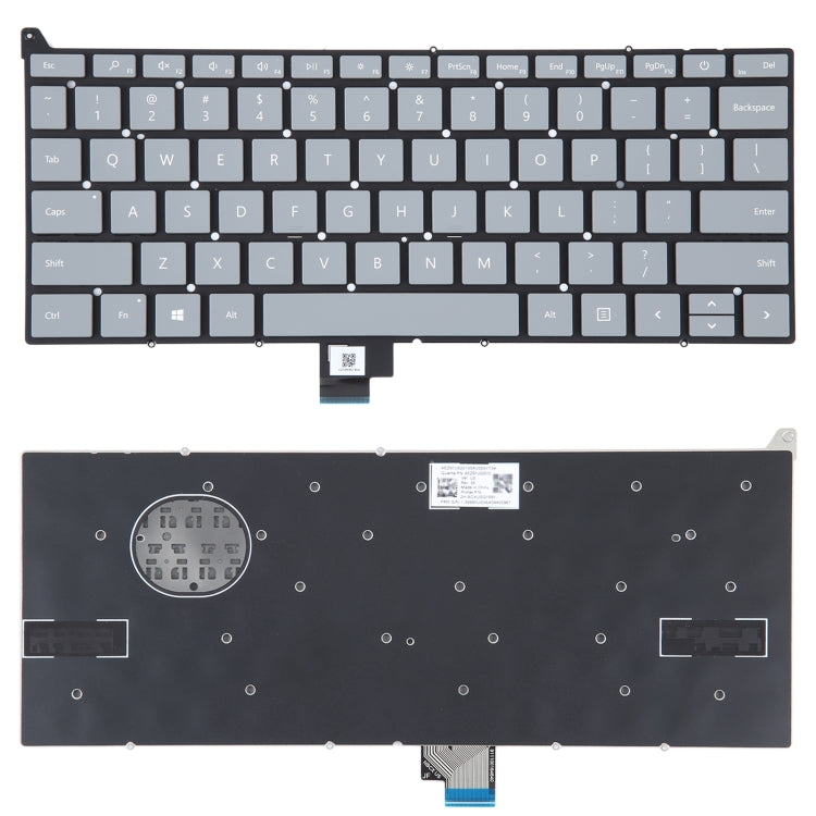 แป้นพิมพ์เวอร์ชันสหรัฐอเมริกาพร้อมปุ่มเปิดปิดสำหรับ Microsoft Surface Laptop Go 1934, For Microsoft Surface Laptop Go 1934