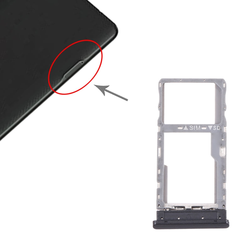 สำหรับ Alcatel Joy Tab 2 9032Z ถาดซิมการ์ด + ถาดการ์ด Micro SD, For Alactel Joy Tab 2