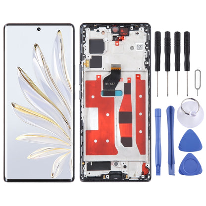 หน้าจอ LCD ดั้งเดิมสำหรับ Honor 70 Digitizer สมัชชาเต็มรูปแบบพร้อมกรอบ, For Honor 70  (Original)