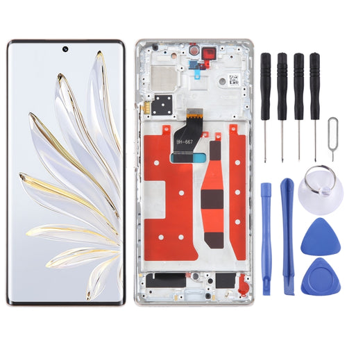 หน้าจอ LCD ดั้งเดิมสำหรับ Honor 70 Digitizer สมัชชาเต็มรูปแบบพร้อมกรอบ, For Honor 70  (Original)