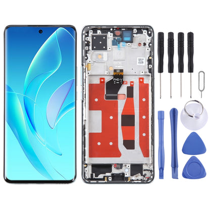 หน้าจอ LCD ดั้งเดิมสำหรับ Honor 60 Pro Digitizer สมัชชาเต็มรูปแบบพร้อมกรอบ, For Honor 60 Pro (Original)