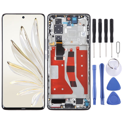 หน้าจอ LCD ดั้งเดิมสำหรับ Honor 70 Pro Digitizer สมัชชาเต็มรูปแบบพร้อมกรอบ, For Honor 70 Pro (Original)