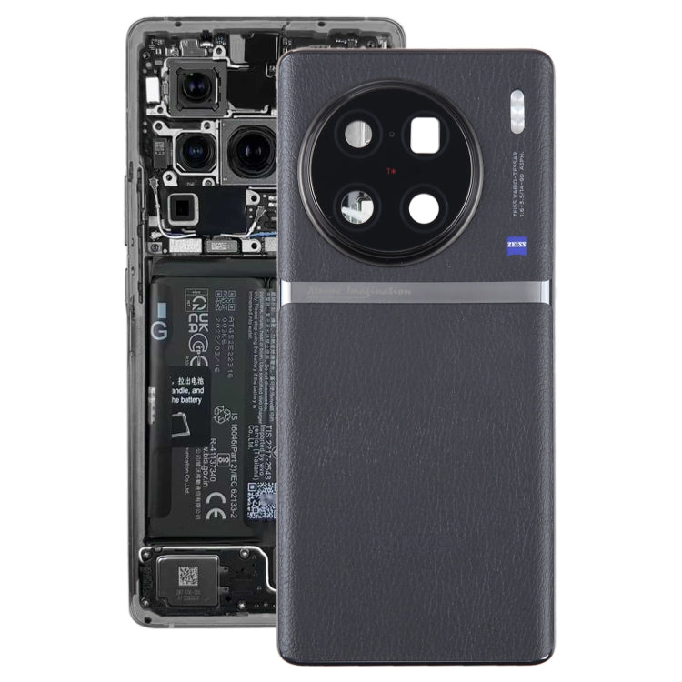 สำหรับ vivo X90 Pro+ ฝาหลังแบตเตอรี่เดิมพร้อมฝาครอบเลนส์กล้อง, For vivo X90 Pro+(Original with Camera Lens), For vivo X90 Pro+
