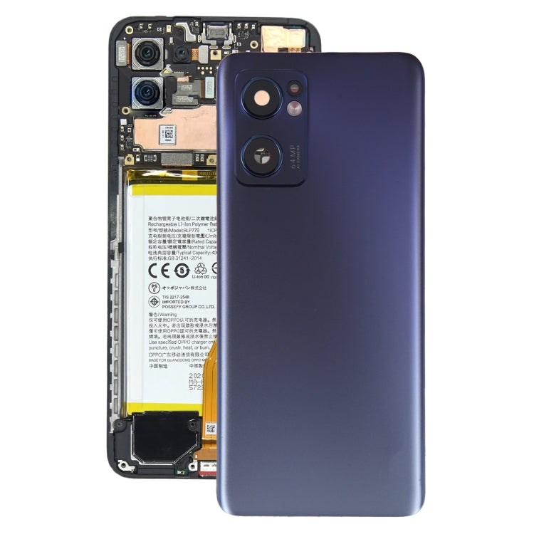 สำหรับ OPPO Reno7 5G ฝาหลังแบตเตอรี่เดิมพร้อมฝาครอบเลนส์กล้อง, For OPPO Reno7 5G(Original)