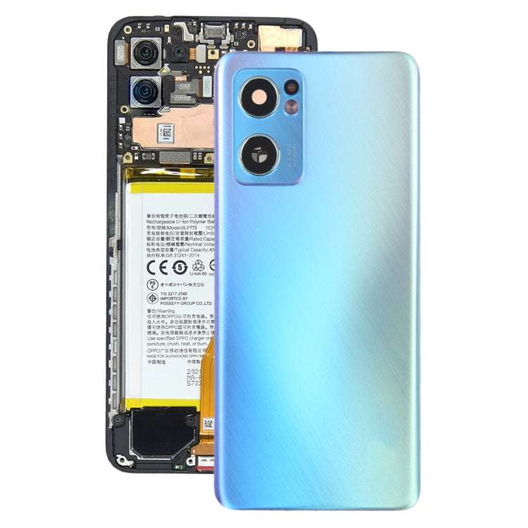 สำหรับ OPPO Reno7 5G ฝาหลังแบตเตอรี่เดิมพร้อมฝาครอบเลนส์กล้อง, For OPPO Reno7 5G(Original)