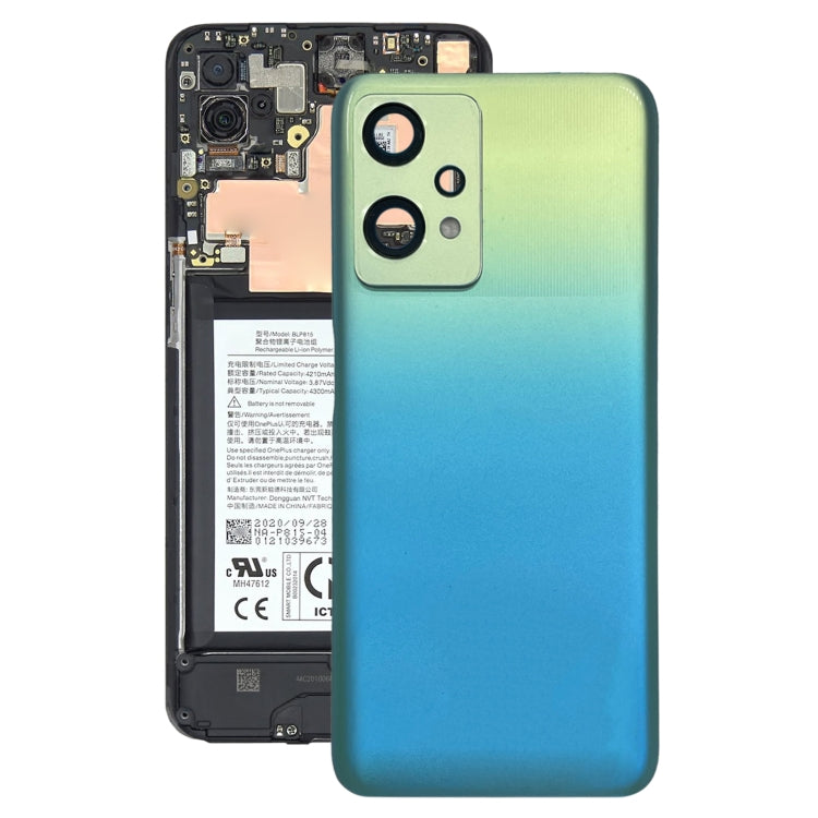 สำหรับ OnePlus Nord CE 2 Lite 5G ฝาหลังแบตเตอรี่เดิมพร้อมฝาครอบเลนส์กล้อง, For OnePlus Nord CE 2 Lite 5G