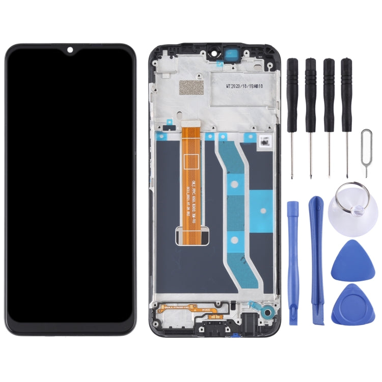 หน้าจอแอลซีดีต้นฉบับและชุดประกอบDigitizerพร้อมกรอบสำหรับOPPO Realme C15 RMX2180(เวอร์ชั่นQualcomm), For OPPO Realme C15 (Qualcomm)