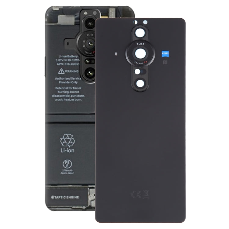 สำหรับ Sony Xperia Pro-I ฝาหลังแบตเตอรี่เดิมพร้อมฝาครอบเลนส์กล้อง, For Sony Xperia Pro-I (Original)