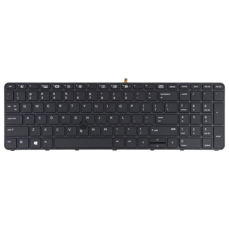 สำหรับ HP Probook 650 G2 G3 655 G3 450 G3 841137-001 US แป้นพิมพ์รุ่น Backlight และชี้, For HP Probook 650 G2