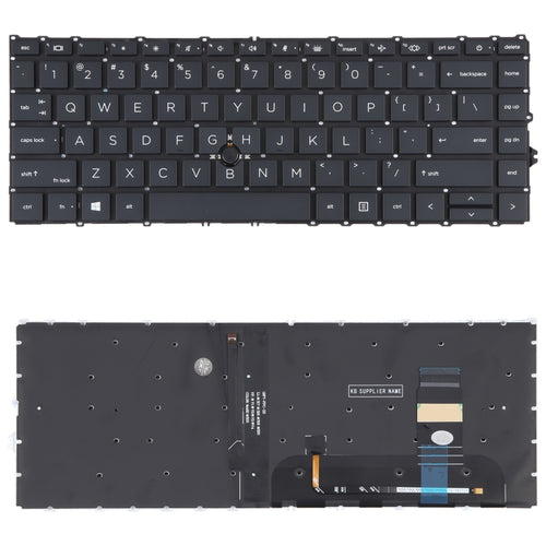 สำหรับ HP Elitebook 840 G7 G8 745 G7 US เวอร์ชันคีย์บอร์ดพร้อมไฟพื้นหลังและตัวชี้, For HP Elitebook 840 G7(US Version)
