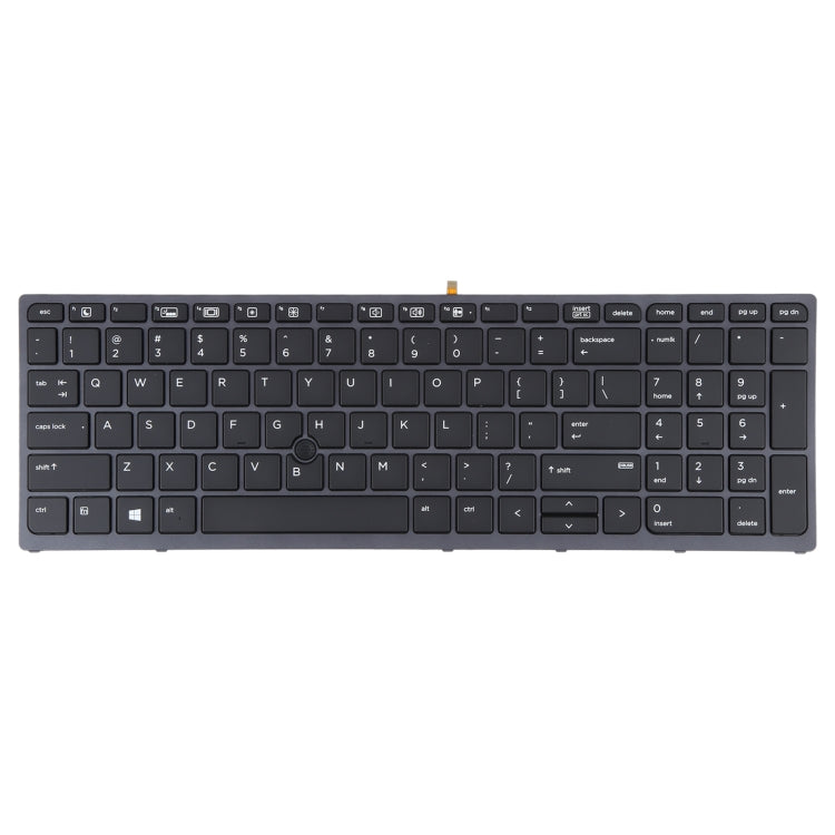 สำหรับแป้นพิมพ์รุ่น HP ZBOOK 15 G3 17 G3 US พร้อมไฟพื้นหลังและการชี้, For HP ZBOOK 15 G3
