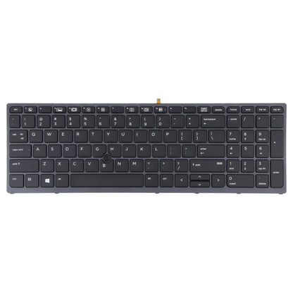 สำหรับแป้นพิมพ์รุ่น HP ZBOOK 15 G3 17 G3 US พร้อมไฟพื้นหลังและการชี้, For HP ZBOOK 15 G3