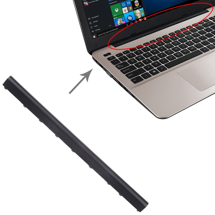 ฝาครอบเพลาพลาสติกสำหรับ Asus A555L A555 K555 X555 Y583L F554 W509 VW510 W519, For Asus A555L (Plastic)