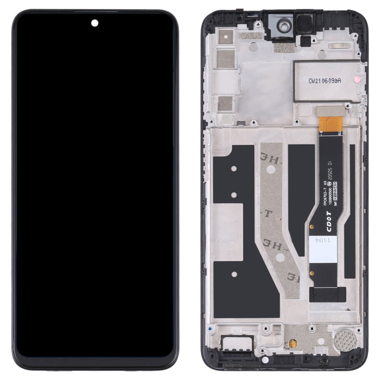หน้าจอ LCD และชุดประกอบDigitizerพร้อมกรอบสำหรับTCL 20L / 20L + / 20 Lite / 20S T774H T774B T775H T775B, For TCL 20L / 20L+ / 20 Lite / 20S