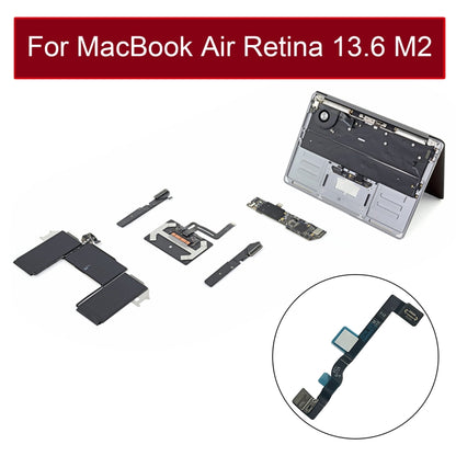 821-03871-02A หน้าจอ LCD ฝาครอบเซ็นเซอร์มุมสายสลีปสำหรับ MacBook Air Retina 13.6 M2 A2681 2022 EMC4074, A2681 2022