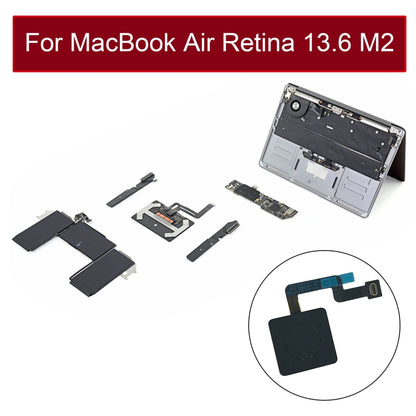 สายไฟ/ลายนิ้วมือ Touch-ID ปุ่ม Flex Cable 821-04012-02 สำหรับ MacBook Air Retina 13.6 M2 A2681 2022, 2022 A2681