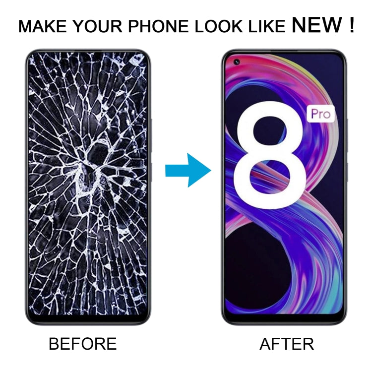 หน้าจอแอลซีดีและชุดประกอบDigitizerพร้อมกรอบสำหรับOPPO Realme 8 Pro, For OPPO Realme 8 Pro