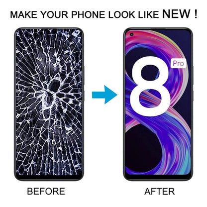 หน้าจอแอลซีดีและชุดประกอบDigitizerพร้อมกรอบสำหรับOPPO Realme 8 Pro, For OPPO Realme 8 Pro