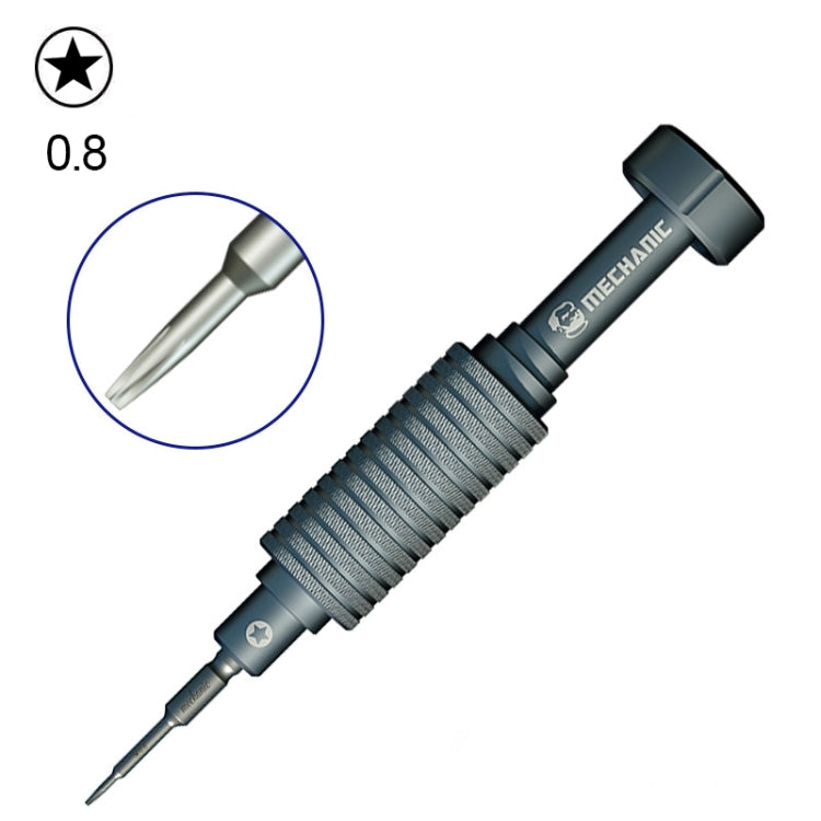 MECHANIC Mortar Mini iShell Five Star 0.8 มม. ซ่อมโทรศัพท์ไขควงความแม่นยำ, Five Star 0.8