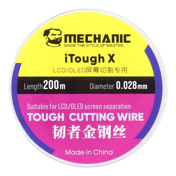 MECHANIC iTough X 200M 0.028MM LCD OLED ลวดตัดหน้าจอ, MECHANIC 0.028MM 200M
