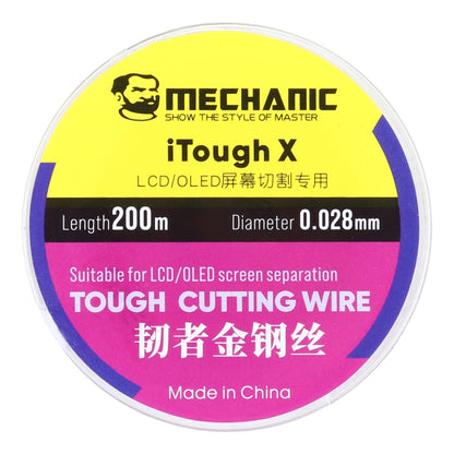 MECHANIC iTough X 200M 0.028MM LCD OLED ลวดตัดหน้าจอ, MECHANIC 0.028MM 200M