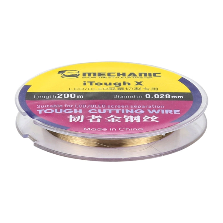 MECHANIC iTough X 200M 0.028MM LCD OLED ลวดตัดหน้าจอ, MECHANIC 0.028MM 200M