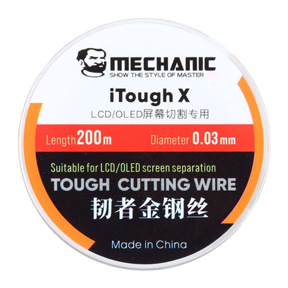 MECHANIC iTough X 200M 0.03MM LCD OLED ลวดตัดหน้าจอ, MECHANIC 0.03MM 200M