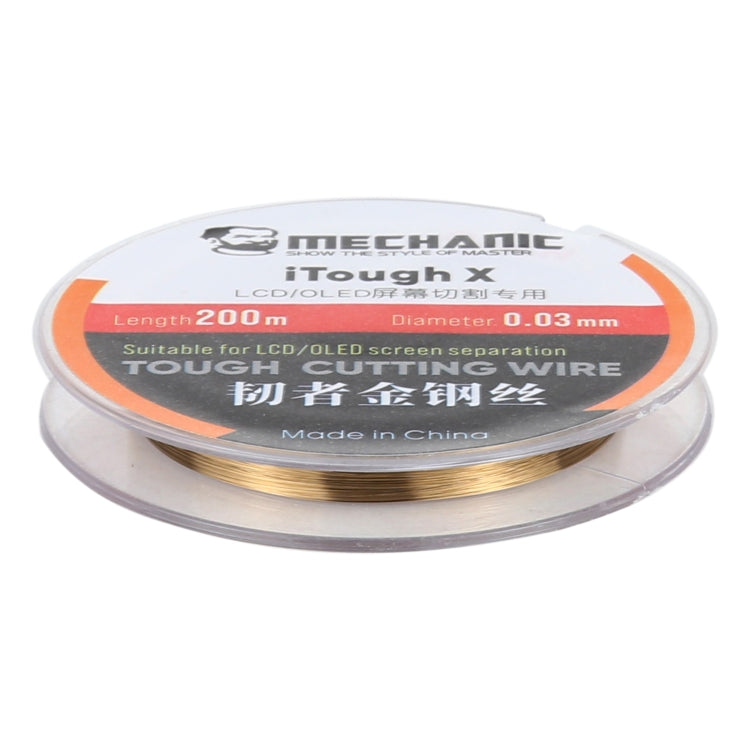 MECHANIC iTough X 200M 0.03MM LCD OLED ลวดตัดหน้าจอ, MECHANIC 0.03MM 200M
