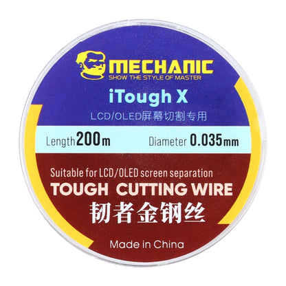 MECHANIC iTough X 200M 0.035MM LCD OLED ลวดตัดหน้าจอ, MECHANIC 0.035MM 200M
