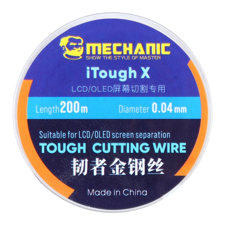 ช่าง iTough X 200M 0.04MM LCD OLED หน้าจอตัดลวด, Mechanic 0.04MM 200M