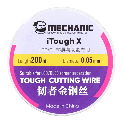 MECHANIC iTough X 200M 0.05MM LCD OLED ลวดตัดหน้าจอ, MECHANIC 0.05MM 200M