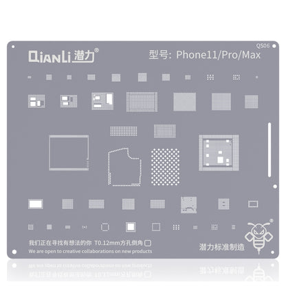 QIANLI QS06 เปลี่ยนลายฉลุ Bumblebee สำหรับ iPhone 11 / 11 Pro / Max, For iPhone 11/11 Pro