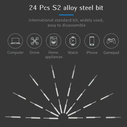KS-882037 ไขควงไฟฟ้าที่แม่นยำ 28 in 1, 28 in 1