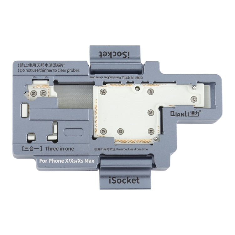 Qianli iSocket 3 ใน 1 เมนบอร์ด Layered Test กรอบ Upper ชั้น Logic Board ฟังก์ชั่น Fast Test สำหรับ iPhone X / XS / XS Max, Qianli iSocket For iPhone X / XS / XS Max