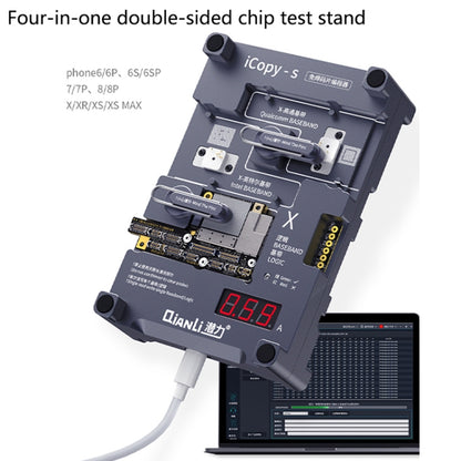 Qianli iCopy-S สองด้านชิป Test Stand 4 IN1 Logic Baseband ชิป EEPROM Non-กำจัดสำหรับ iPhone X / XS / XR / XS MAX, For iPhone X / XS / XR / XS Max