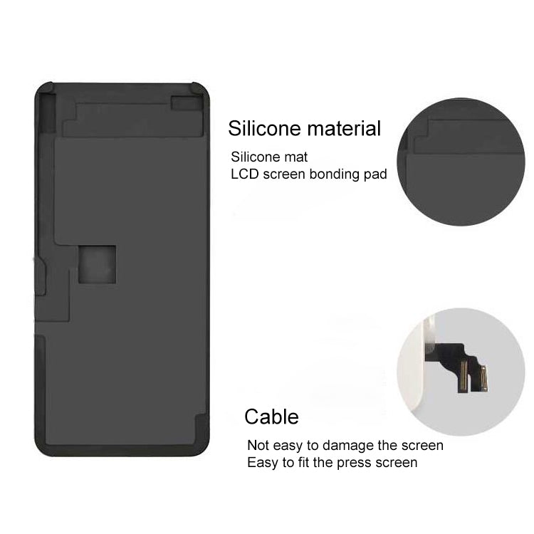 XHZC หน้าจอ LCD ไม่มีการพลิกกลับ Flex Cable Fit Mat กาวกำจัดแม่พิมพ์สำหรับ iPhone XS Max, For iPhone XS Max