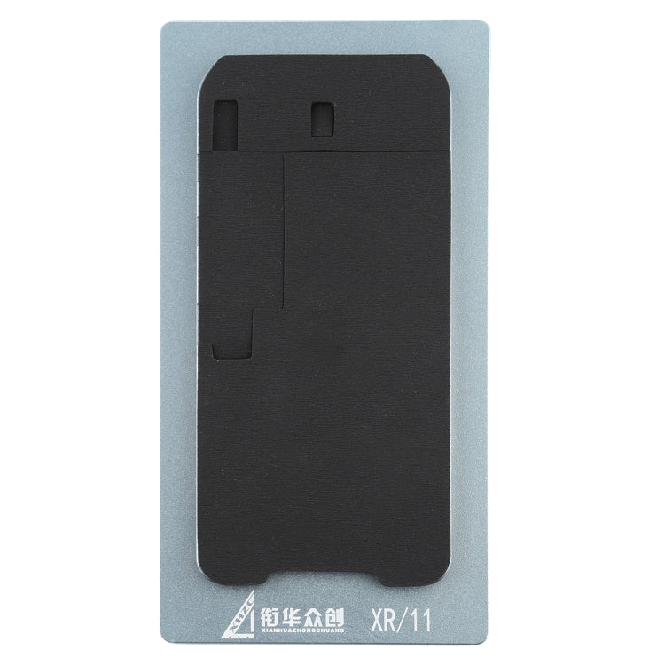 XHZC หน้าจอ LCD ไม่มีการพลิกกลับสายเคเบิล Flex Fit Mat กาวกำจัดแม่พิมพ์สำหรับ iPhone XR / 11, For iPhone XR / 11