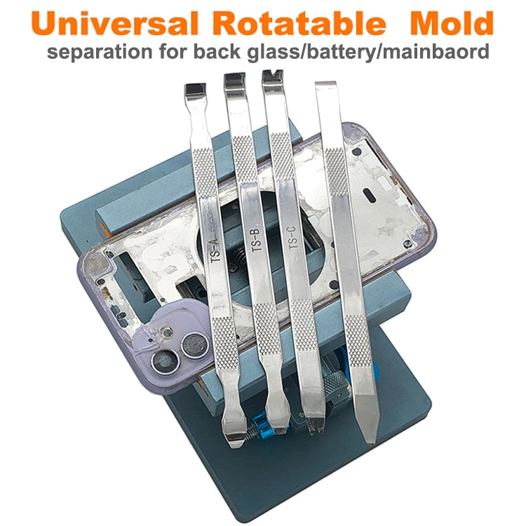 XHZC-125 360 องศาหมุนมัลติฟังก์ชั่ PCB FIXTURE เมนบอร์ดผู้ถือซ่อม + 4 in 1 โลหะ Crowbar ชุด, PCB Fixture+Crowbar
