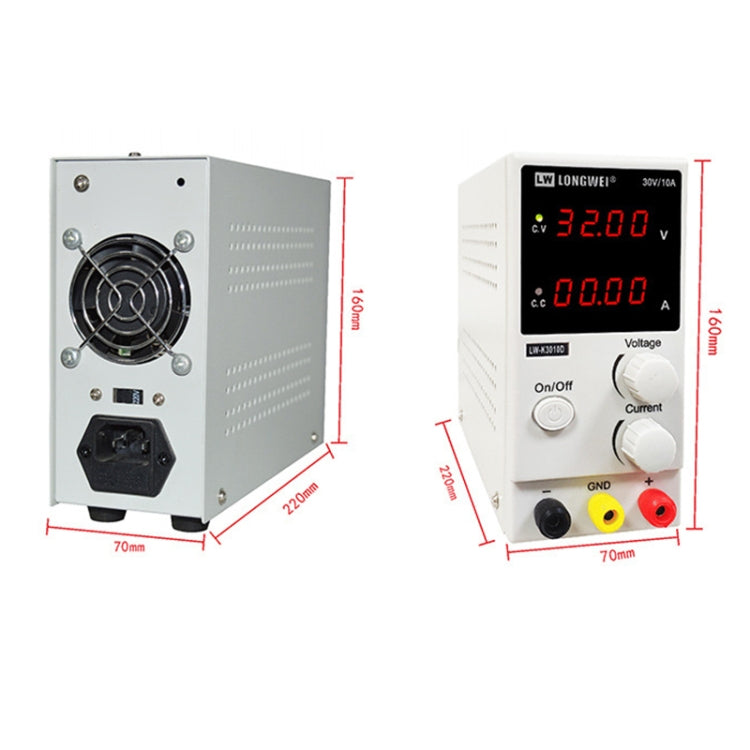 K3010D 30V 10A DC การสลับแหล่งจ่ายไฟควบคุมแรงดันไฟฟ้าซ่อมโทรศัพท์, K3010D AU Plug, K3010D EU Plug, K3010D UK Plug, K3010D US Plug