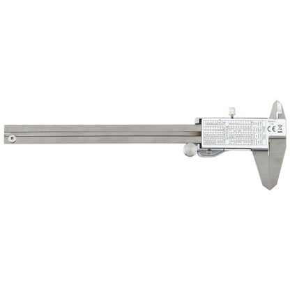 0-150 มม. LCD เครื่องวัดเส้นผ่าศูนย์กลางดิจิตอลอิเล็กทรอนิกส์ดิจิตอล Vernier Caliper, 0-150mm (Silver)